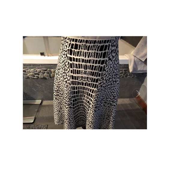 EUC Sioni Snake Print Flare A Line Knit Skirt Size Small - Picture 2 of 5